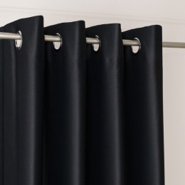 DONA Zasłona gotowa typu blackout na przelotkach, 230x140 cm, kolor 846 czarny TD0015/ZGP/846/140230/1
