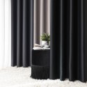 DONA Zasłona gotowa typu blackout na przelotkach, 230x140 cm, kolor 846 czarny TD0015/ZGP/846/140230/1