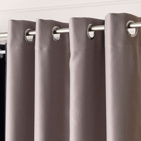 DONA Zasłona gotowa typu blackout na przelotkach, 240x140 cm, kolor 206 szary TD0015/ZGP/206/140240/1
