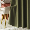 DONA Zasłona gotowa typu blackout na przelotkach, 230x140 cm, kolor 622 zielonoszary TD0015/ZGP/622/140230