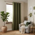 DONA Zasłona gotowa typu blackout na przelotkach, 230x140 cm, kolor 622 zielonoszary TD0015/ZGP/622/140230