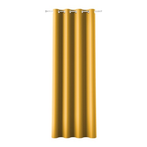 DONA Zasłona gotowa typu blackout na przelotkach, 240x140 cm, kolor 953 szafranowy TD0015/ZGP/953/140240/1