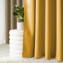 DONA Zasłona gotowa typu blackout na przelotkach, 250x140cm, kolor 953 szafranowy TD0015/ZGP/953/140250/1